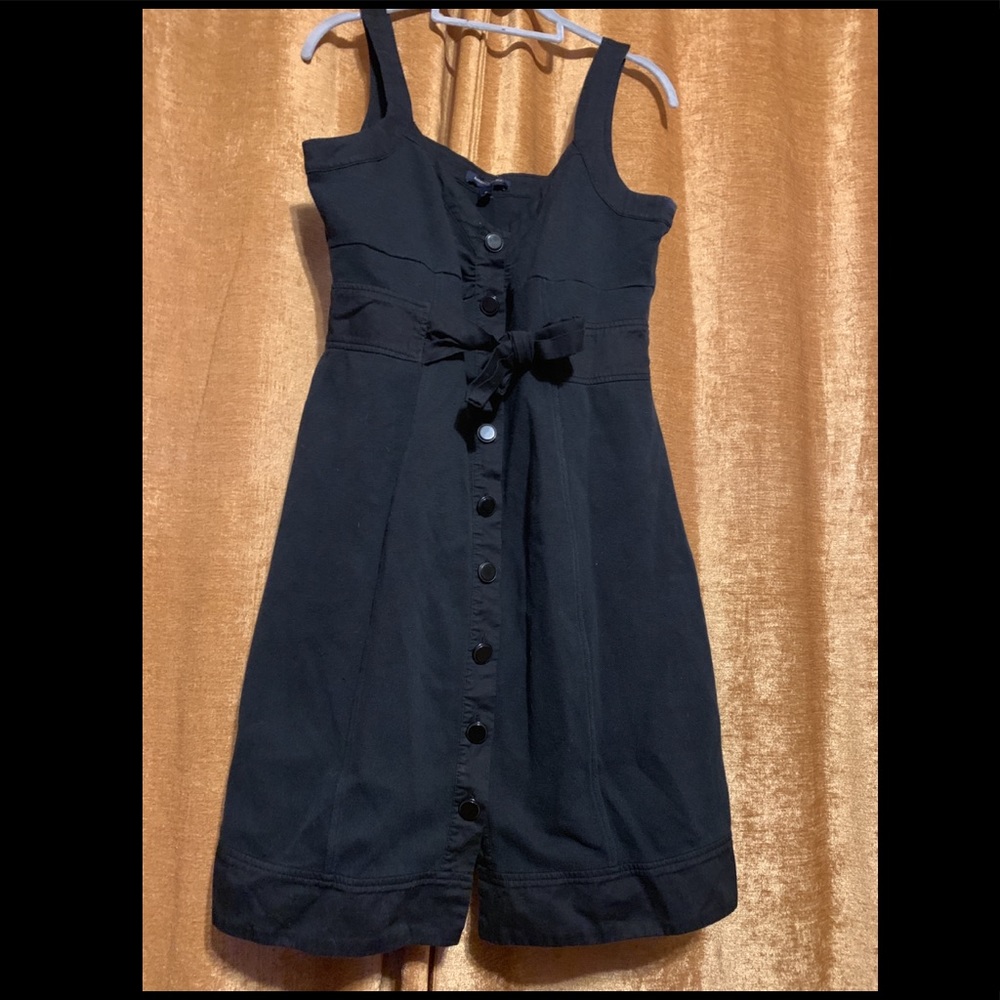 Black knit Banana Republic button up dress
